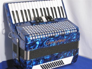 Canarino 34-60-5 New blue piano accordion